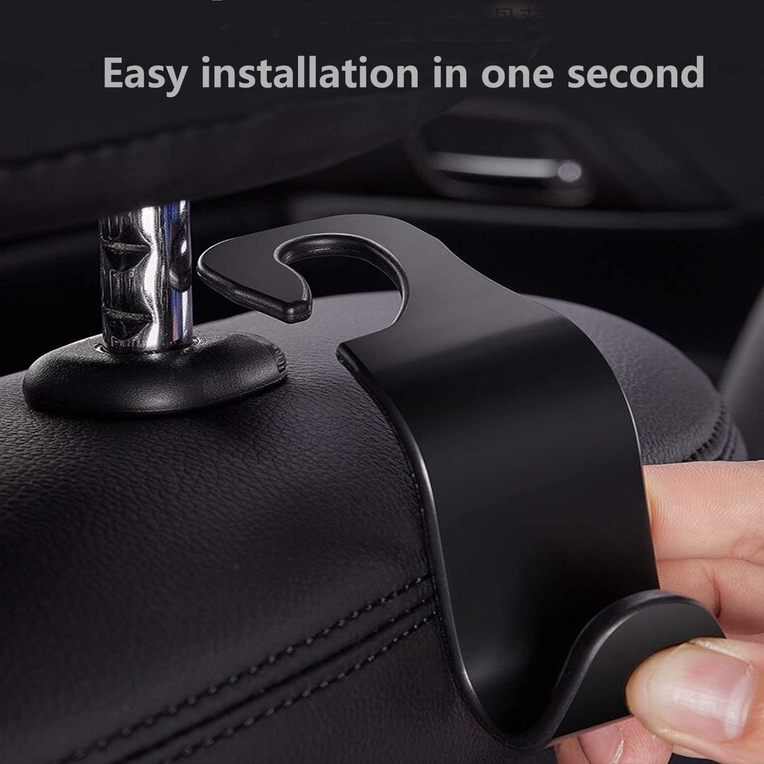 Car Seat Back Hooks Trunk Organizer Vehicle Headrest Hanger Clips Durable Truck Handbag Storage Hanger Car Accessries 1/2/4Pcs