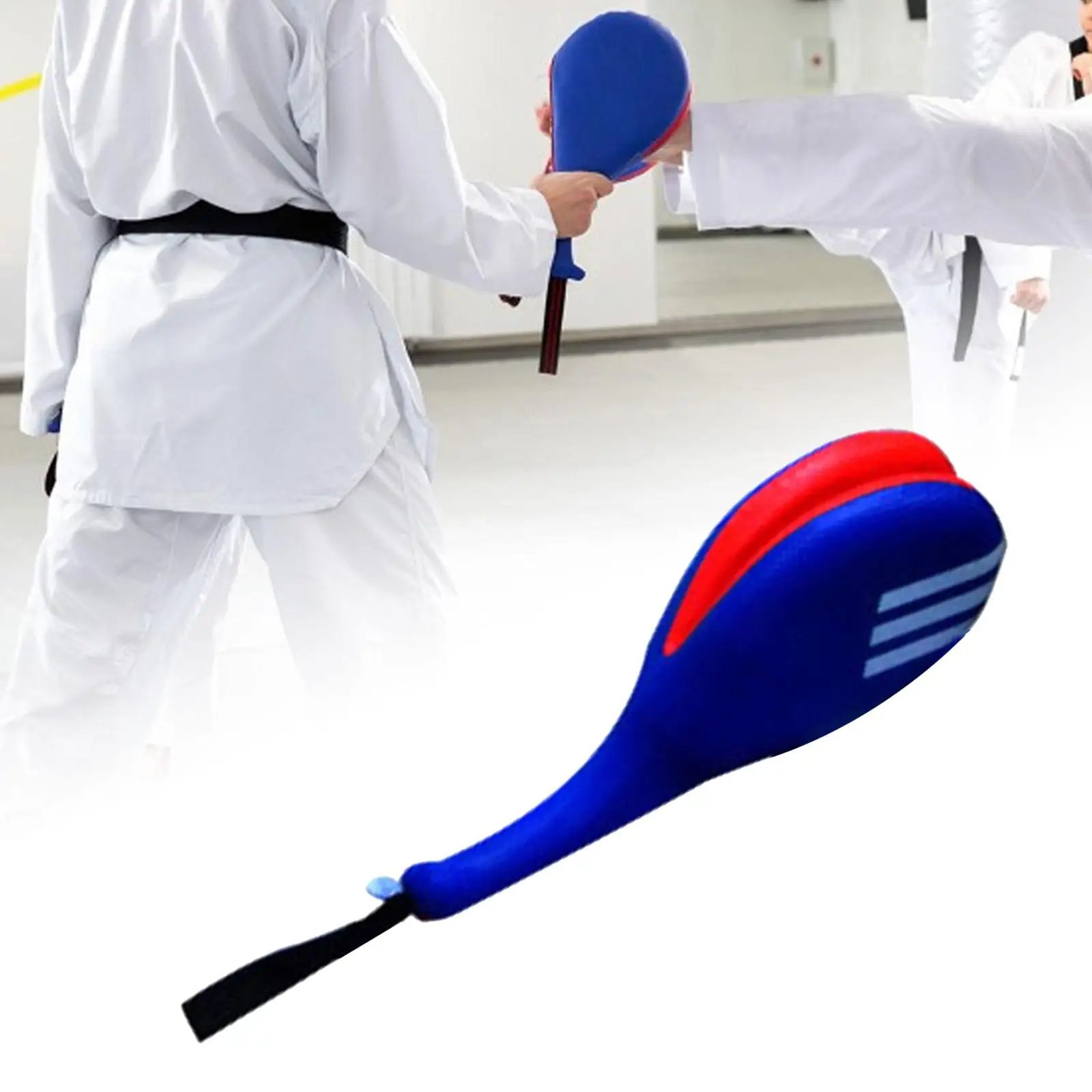 Tkd Kicking Pad Practice Kick Target Portable Consist of Two Pieces of Target Leaf Reinforced Sewing Process Foot Hand Target