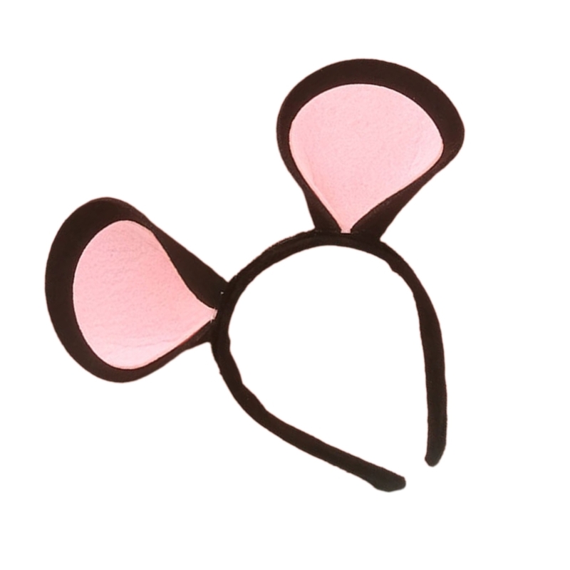 Schöne Plüsch Cartoon Maus Ohr Stirnband erwachsene Kinder lustige Kopf bedeckung Karneval Party Haarband Halloween Cosplay Kostüm Requisiten – Detail 9
