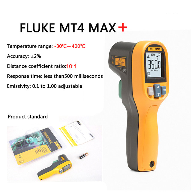 one new FLUKE MT4 MAX Infrared Thermometer Mini Handheld Temperature Gun