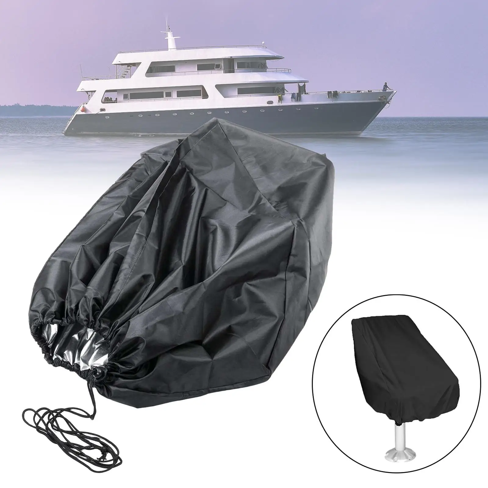 Captain Chair Cover Weather Resistant Boat Chair Seat Cover Oxford Cloth