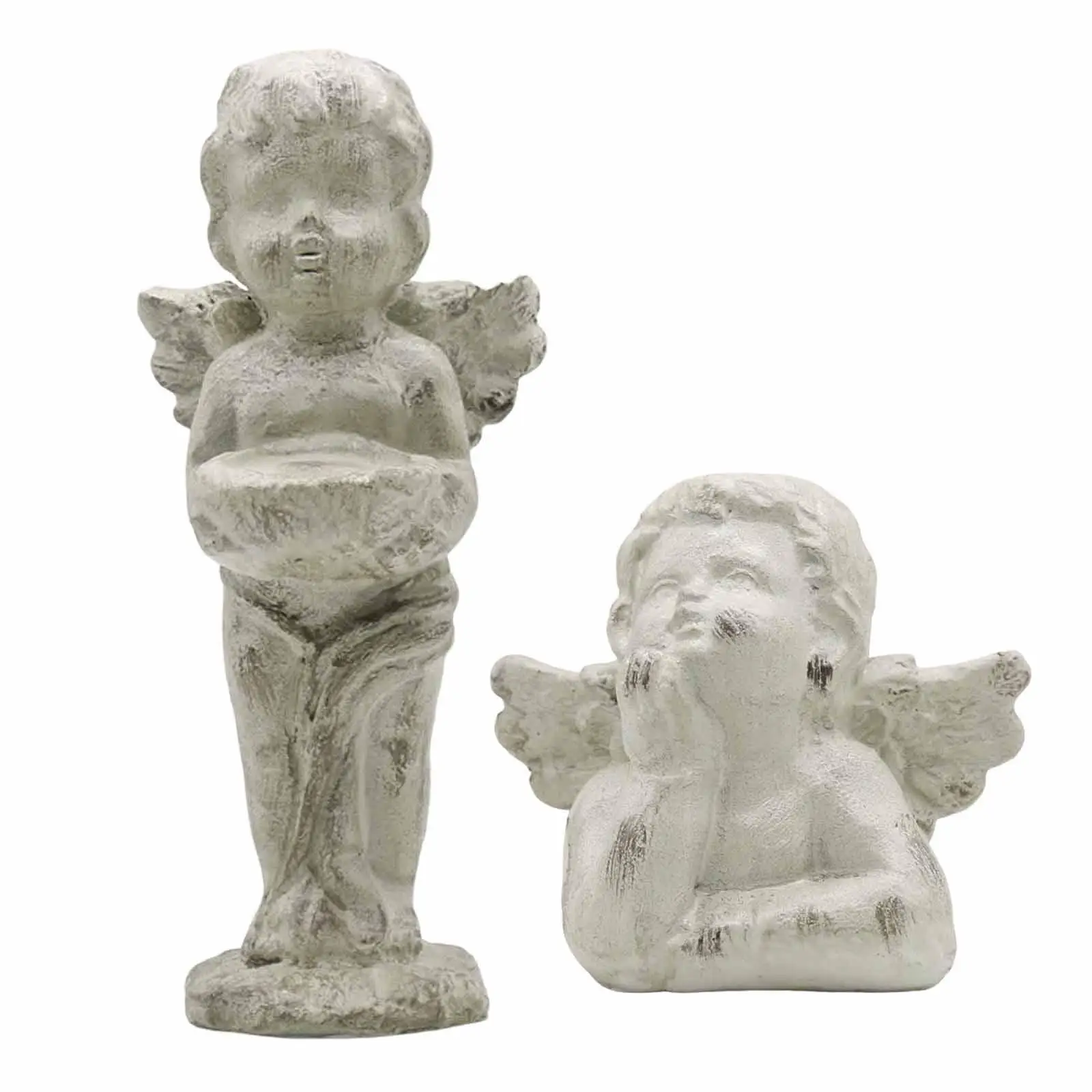 Tealight Candle Holder Decor Candlestick Statue Angel Figurines Candle Stand Table Anniversary Bridal Garden Restaurant