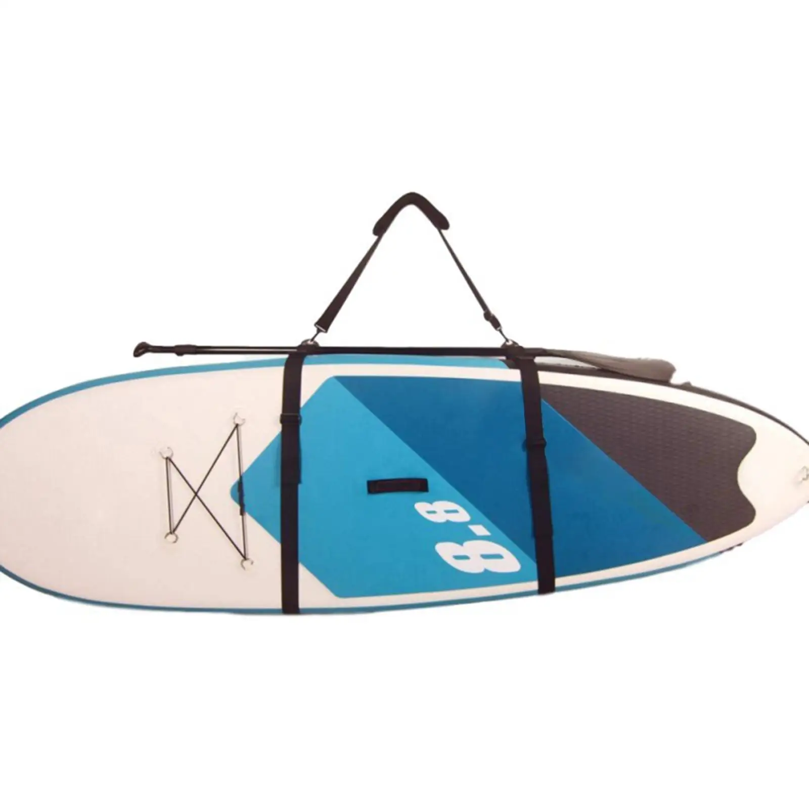 Carrying Sling Carrier Outdoor Transportation Paddle Board Shoulder Strap Padded Bag Belt for Kayak Inflatable Rafts Underwater