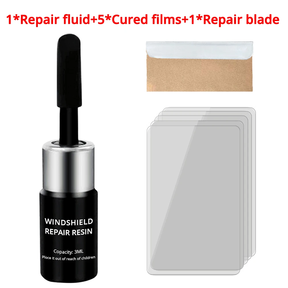 Car Windshield Glass Cracked Repair Agent Window Glass Scratch Nano Repairing Set Crack Restore Traceless Curing Glue Tools