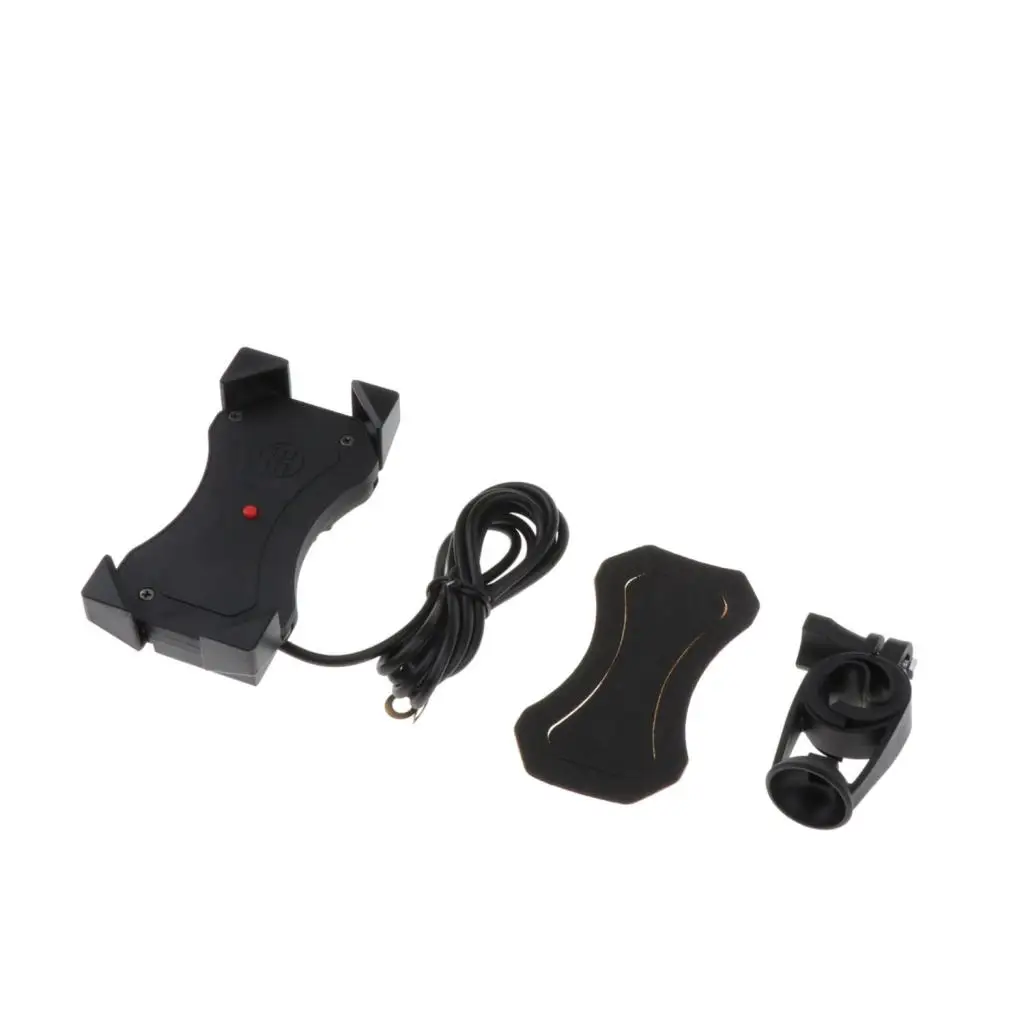 Motorcycle Holder Scooter Stand Mount Bracket W/ Grip For Mobile Phone PDA GPS