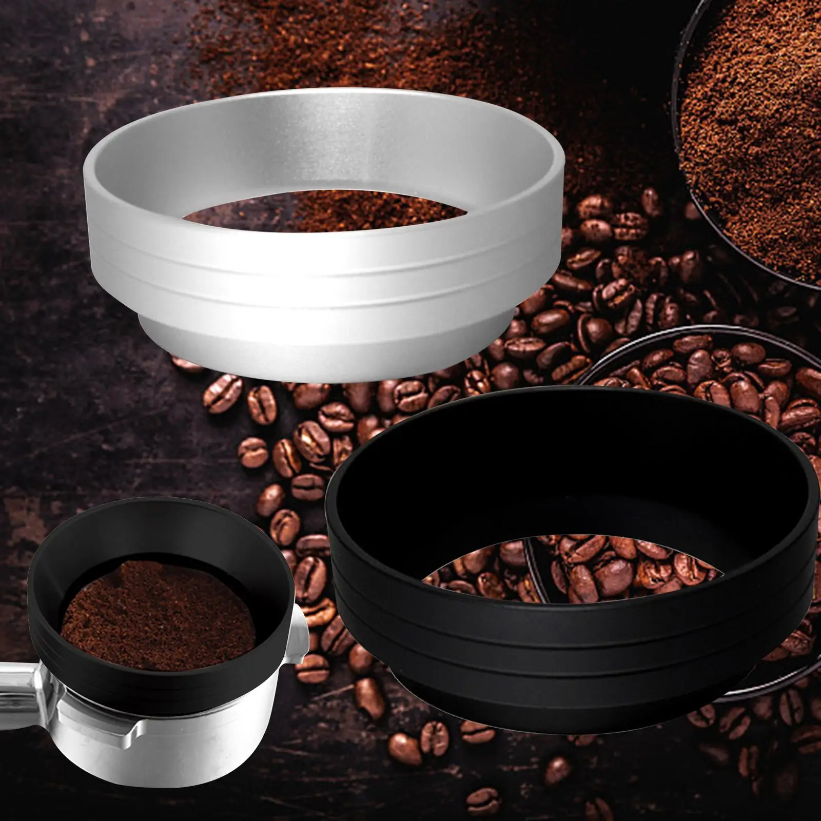Coffee Dosing Funnel 51mm Metal Dosing Funnel Barista Tool Coffee Dosing Cup Hotel