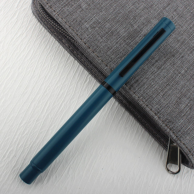 New Luxury Blue Fountain Pen High Quality Metal Inking Pens for