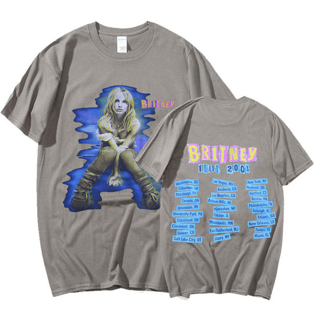Britney Spears The Britney Tour 2001 T Shirt Men