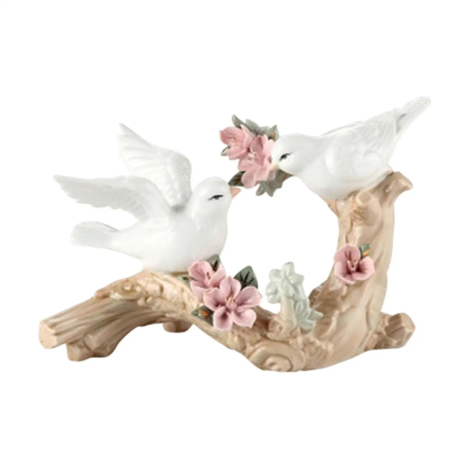 Lifelike Bird Statue Collection Crafts Art Display Ceramic Modern Ornaments for Birthday Gift Bedroom Indoor Office Romantic