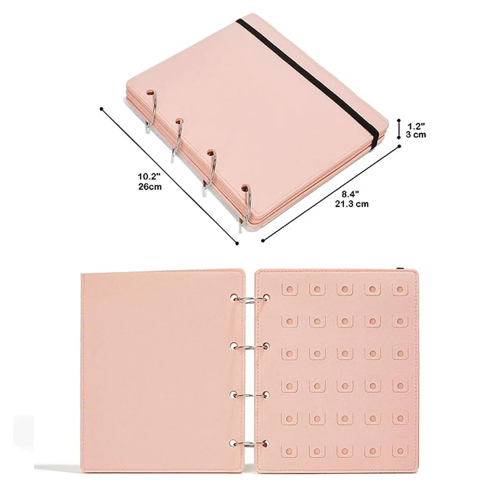 Portable Earrings Travel Album Stud Earring Organizer Jewelry Storage Case for Business Trips Travel Women Parties