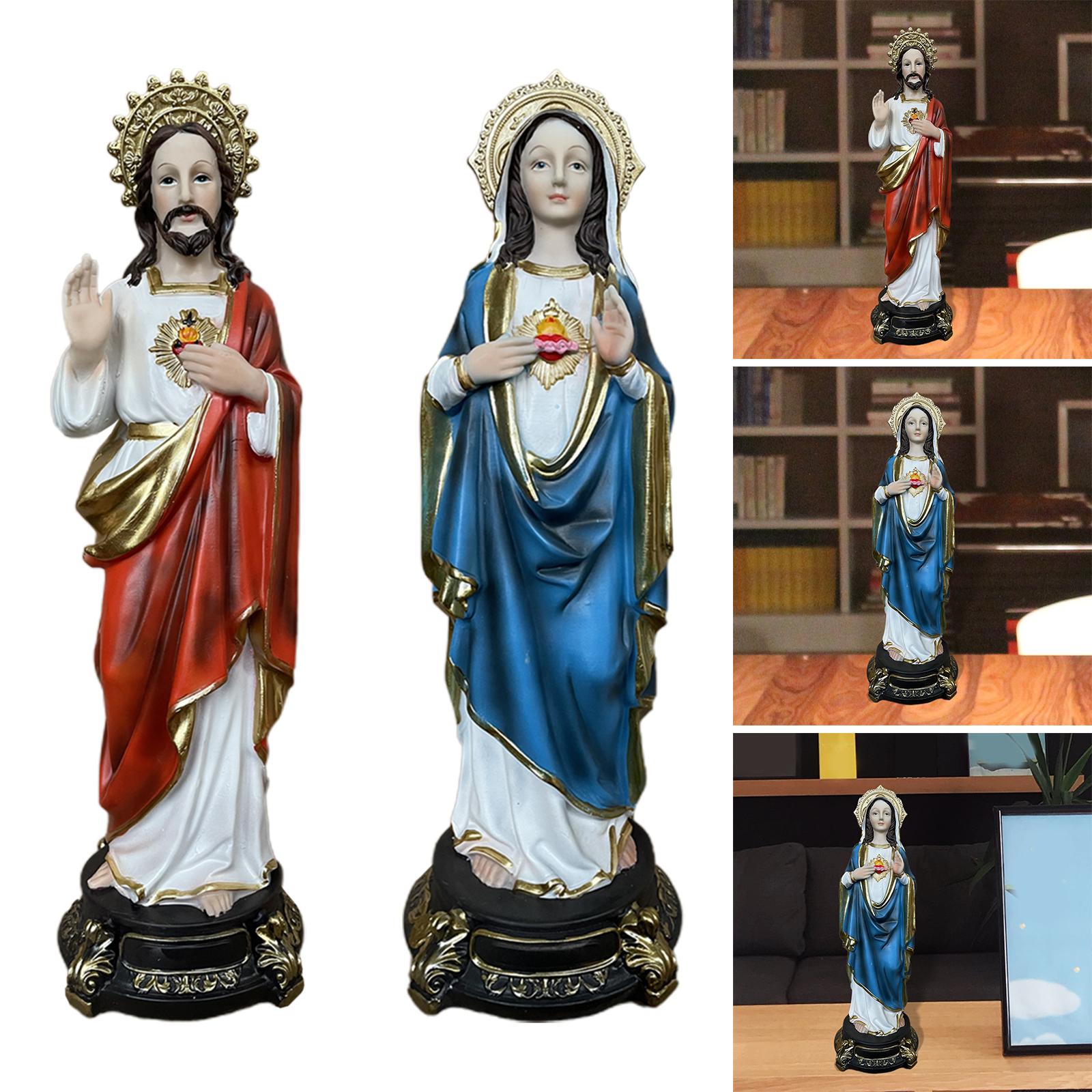 Savior Figurine Collectable Sculpture Statuette Standing Statue Crafts Resin