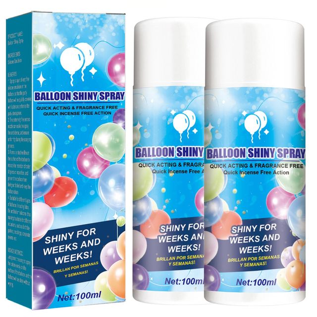 Balloon Shiny Spray Colorful High Gloss Prevent Oxidation Anti Fading  Polish Birthday Party Decoration Balloon Brightener Spray