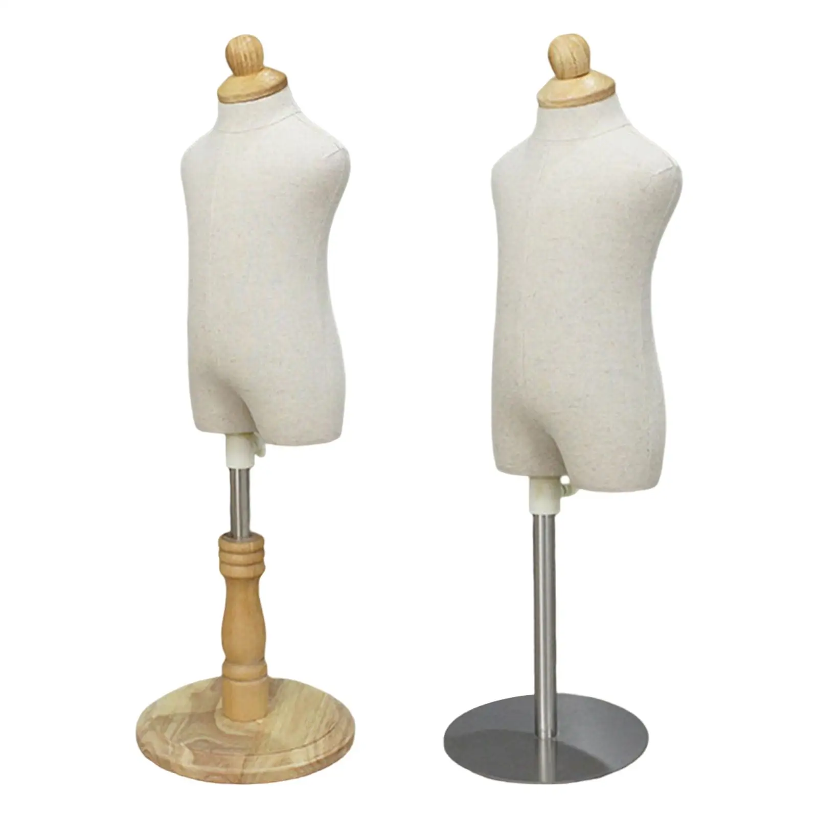 Dress Form Mannequin Torso Seamstress Stand Display for 4 & 2 Years Old 