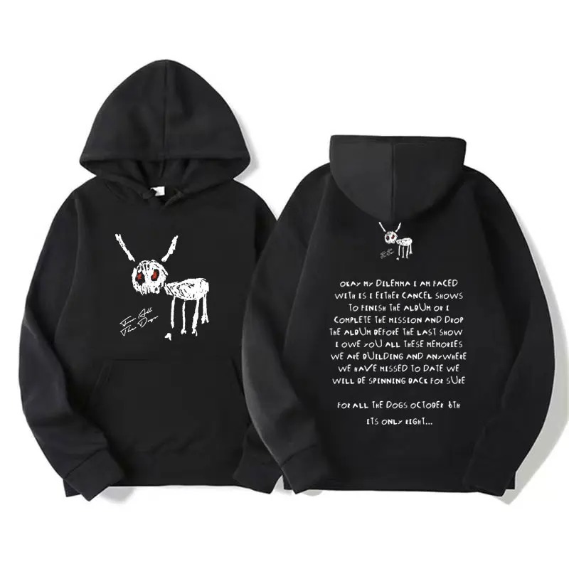 Title 7, Rapper Drake for All The Dogs Letter Hoodie Men...