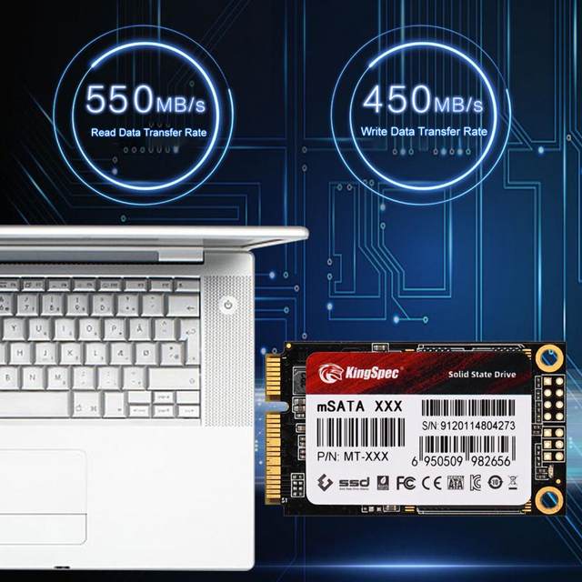 KingShark Msata SSD 250Go Internal mSATA SSD 30 * 50MM 6 GB/s Interne  Disque Dur De Bureau Portable De Haute Performance De Lecteur De Disque Dur