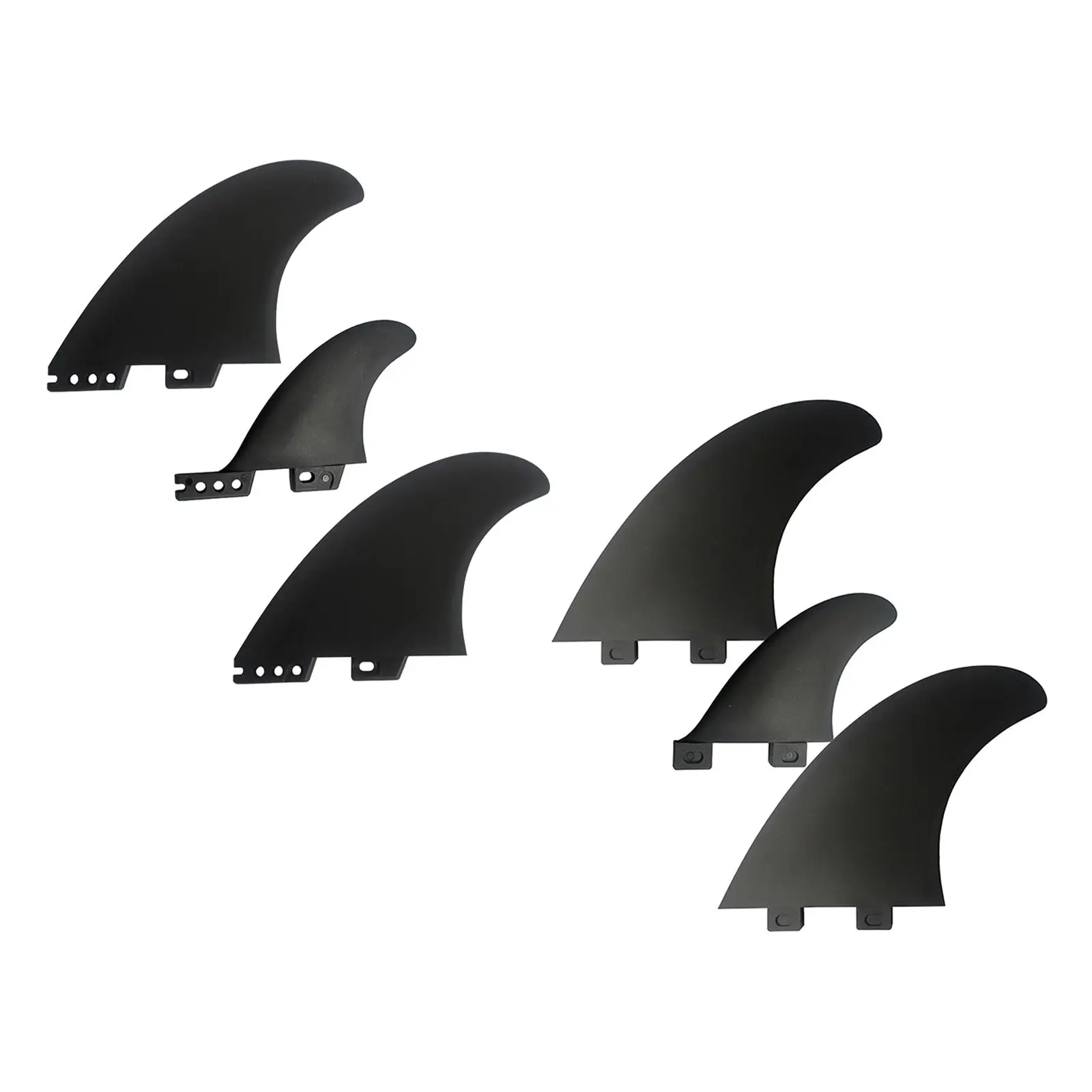 3Pcs Surfboard Fin Surfboard Tail Rudder Durable for Paddleboard Canoe