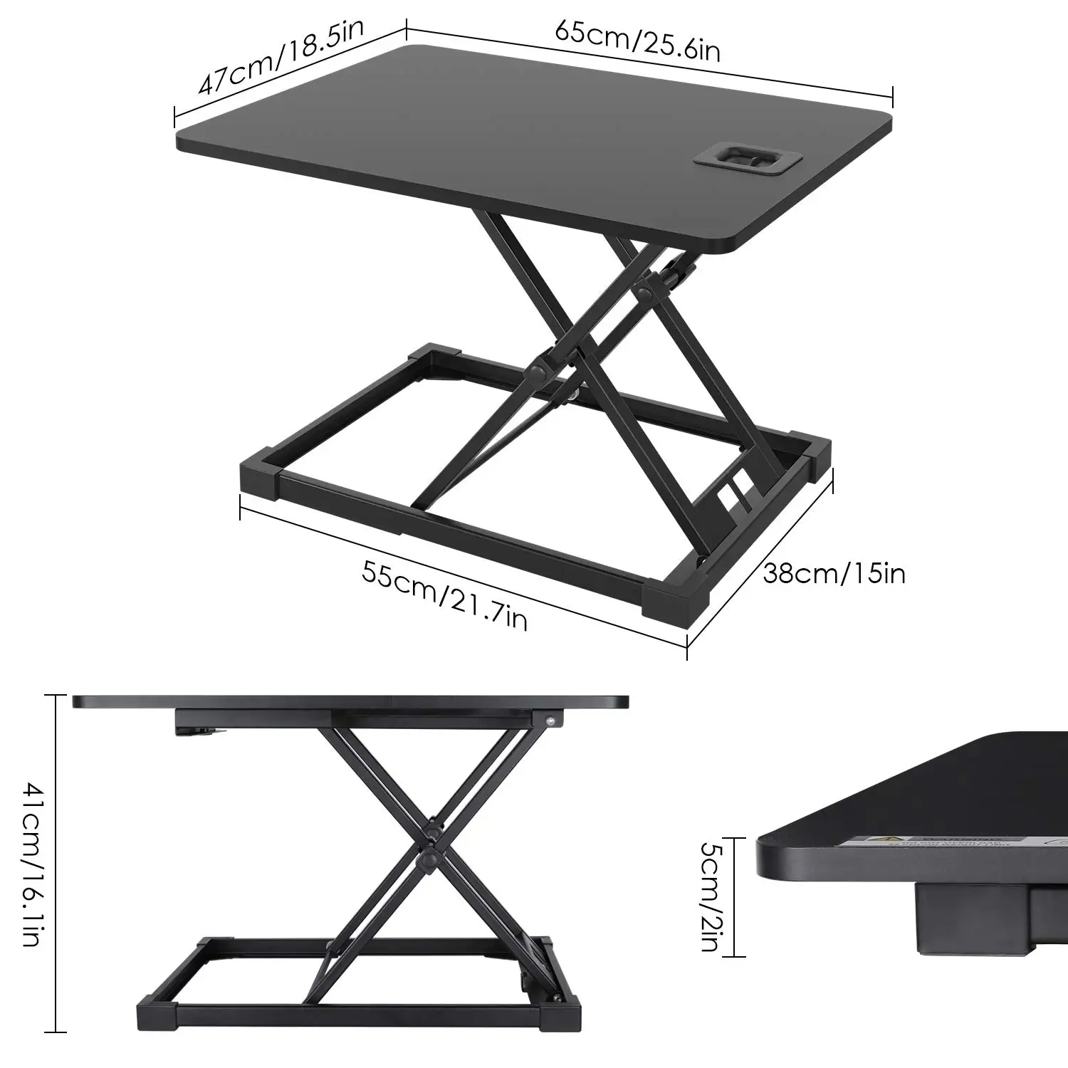 Standing Up Desk Riser convert original table to ergonomics desk 2