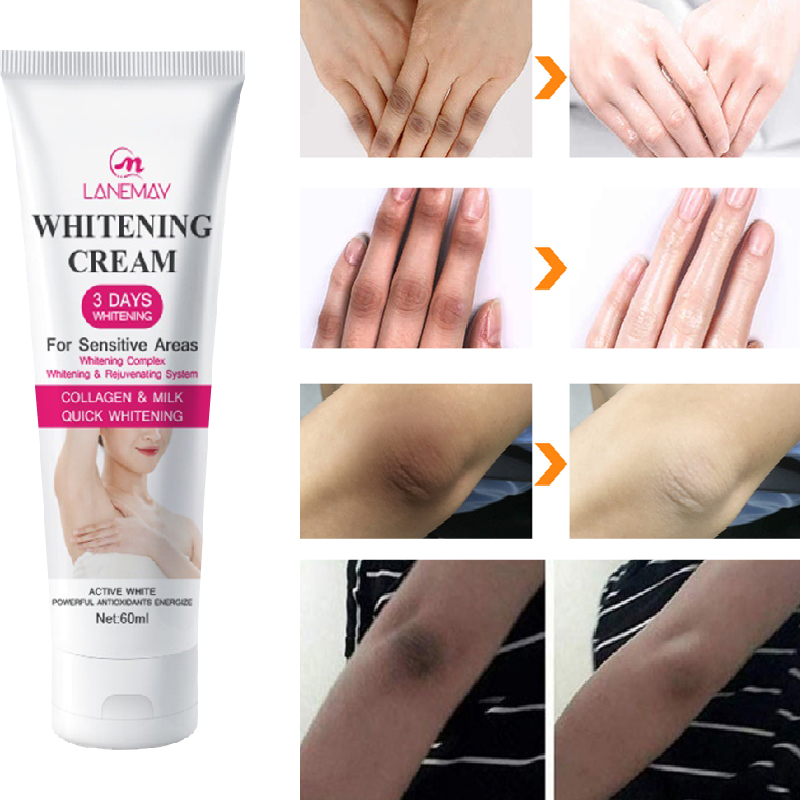 Best of Immediate Body Whitening Cream Armpit Knee Buttocks Bleach Improve Dullness Remove Melanin Nourishing And Brightening Skin Care Reviews & Tips