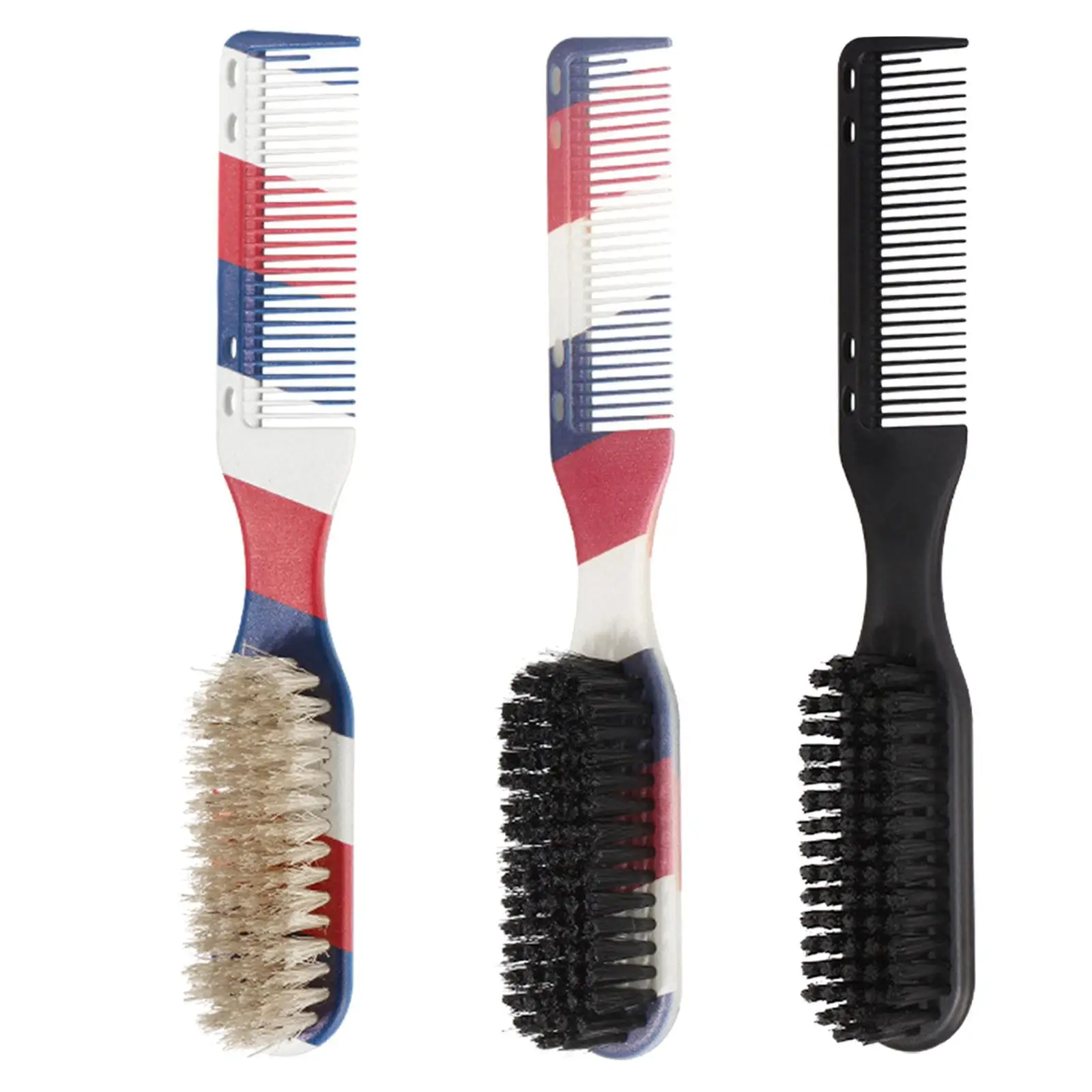 Dual Ends Hair Brush Comb, Hair Beard Styling Comb, Barber Tools, Men Hair Brush