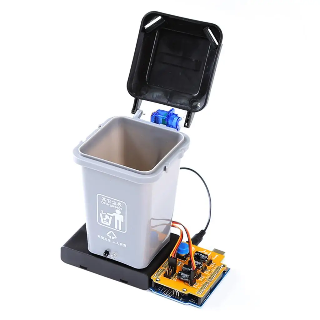 Plastic Automatic Trash Can Robot DC6-12V Gift Play Fun for Kids Adults