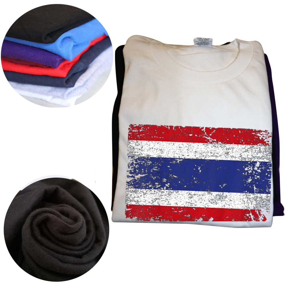 Lustige Thailand Flagge T Shirts Sommer Stil Grafik Baumwolle Streetwear Kurzarm Geburtstag Geschenke T-shirt Herren Kleidung – Detail 4