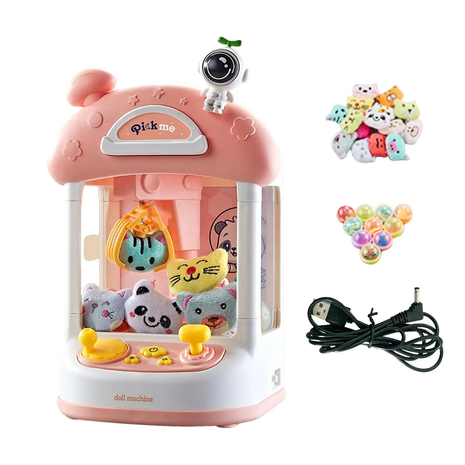 Kids Claw Machine Mini Claw Game Electronic Arcade Game with Lights Electronic Small Toys for Girls Children Boys Party Gifts