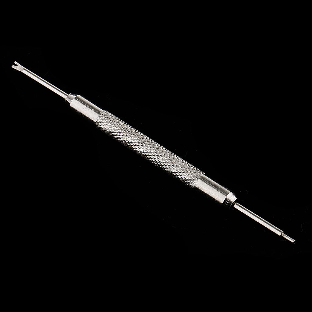 10pcs Prettyia Stainless Steel Watch Band Strap Spring Bar Link Pins Remover Watch Repair Tools Silver Color