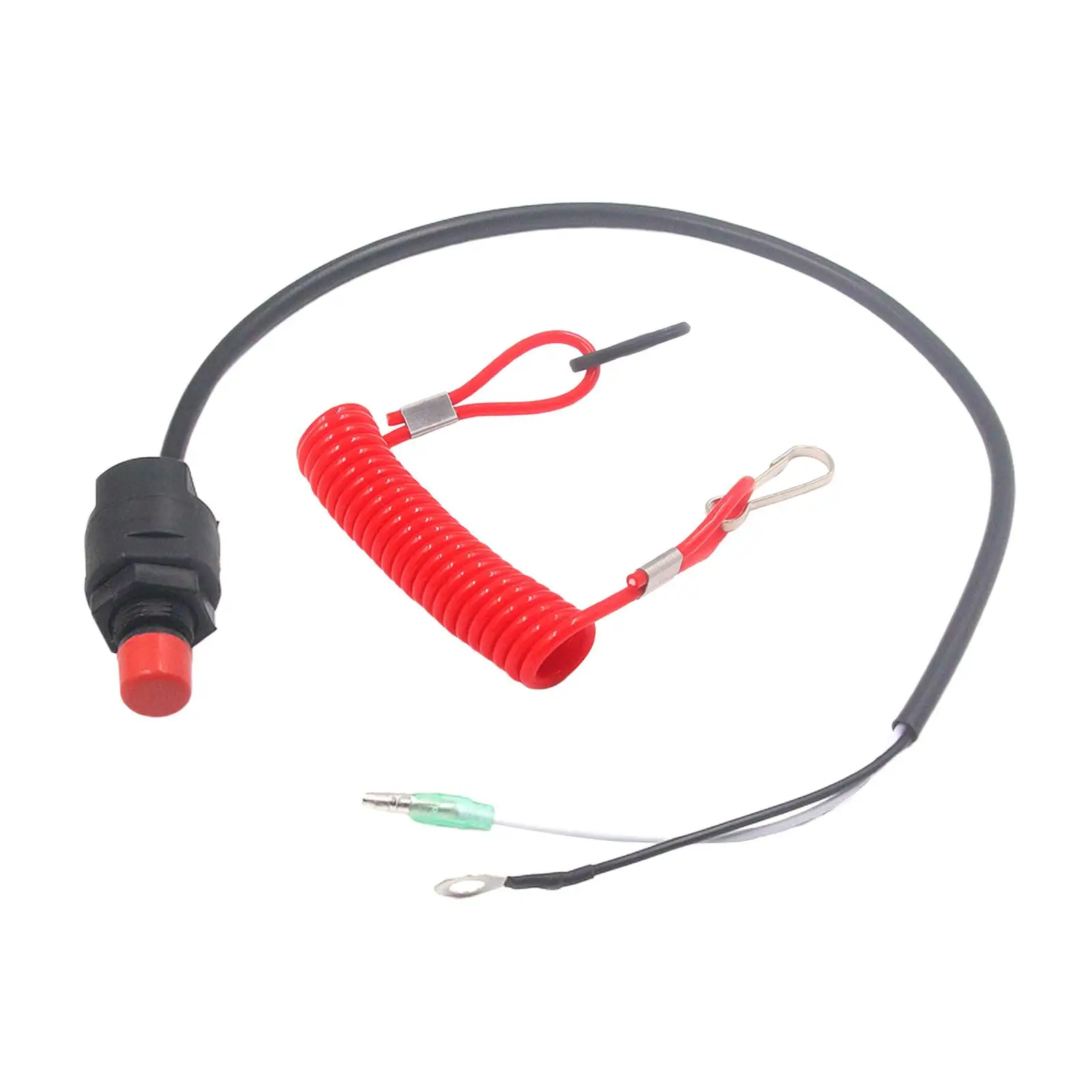 Waterproof On Off Kill Switch Safety Lanyard Flexible Engine Motor Emergency Kill Stop Switch for Boat Outboard Accessory