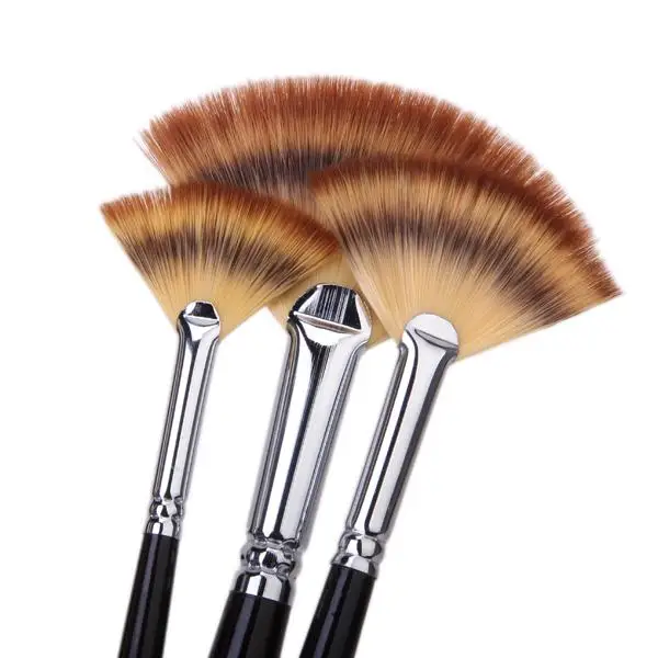 3pcs Brush Assorted Brushes Pr Painting Diner Oil Watercolor-S15