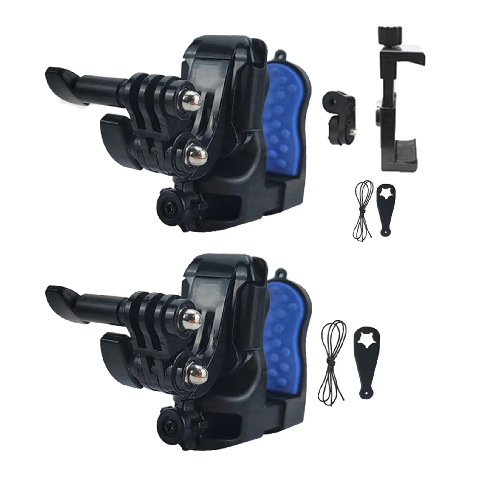 Motorcycle Helmet Chin Mount Rubber pad clips on Style High performance Portable Stable for Action Camera