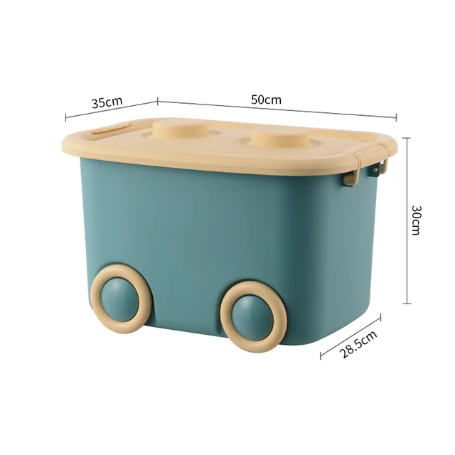 Storage Containers Children's Storage Boxes Train Modeling Organizer For  Toys Moving Pulleys Toy Box Building Blocks