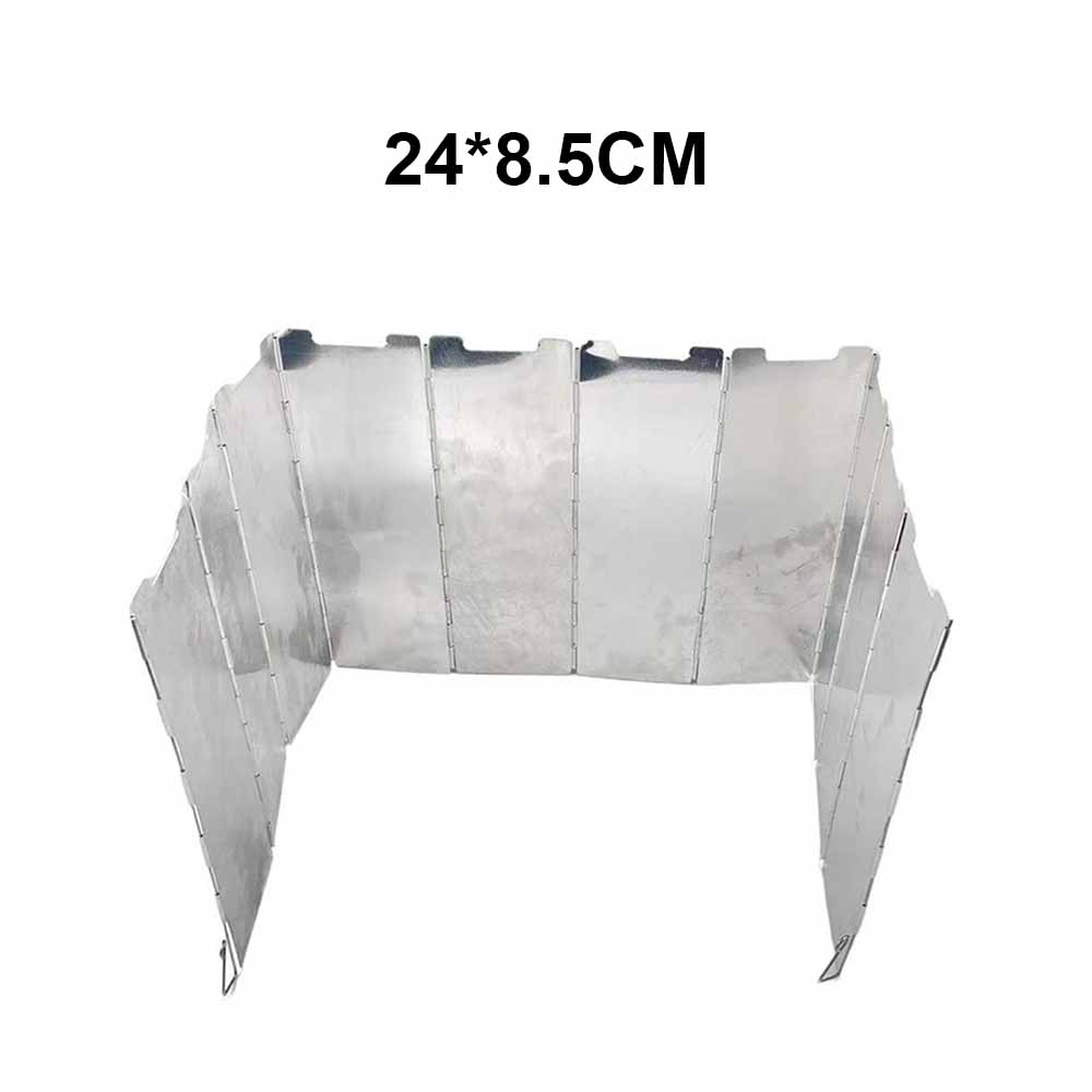 Faltbarer Aluminium-Windschutz 10 Lamellen leicht tragbar für Camping – Detail 1