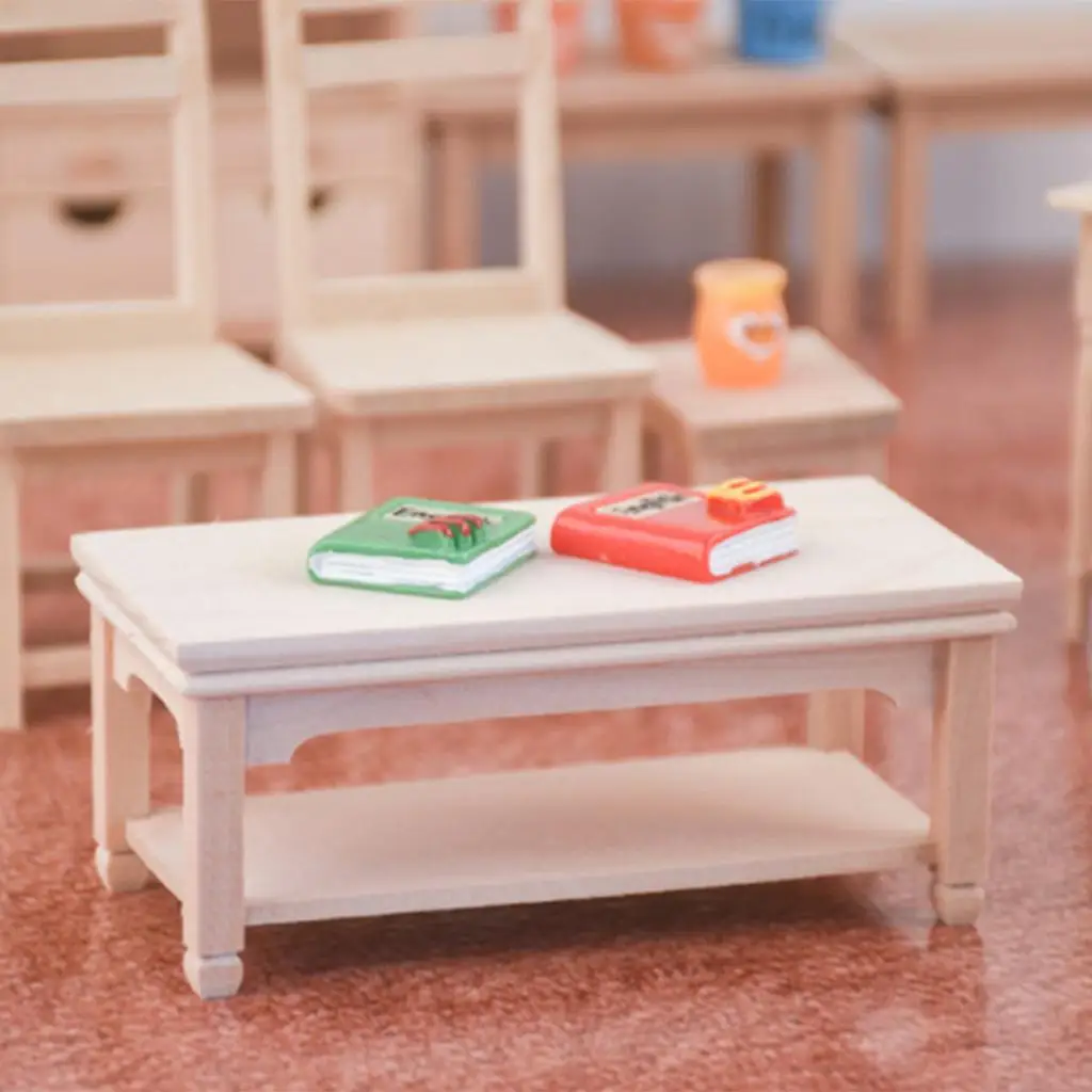 1:12  Table Dollhouse Miniatures Furniture Model Decoration 