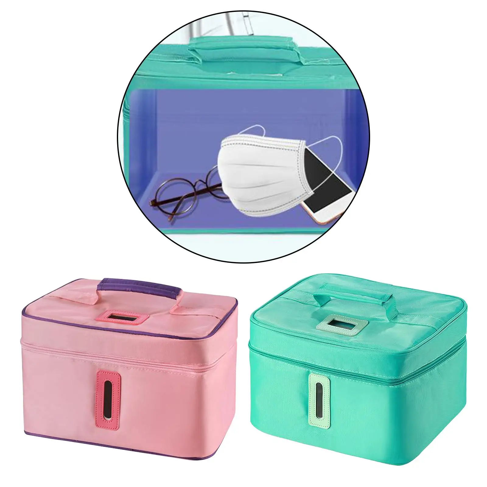 LED Sanitizer Bag Sterilization Box Sanitizing BagCion 99.9% Sterilizing for Baby Bottle Clothes