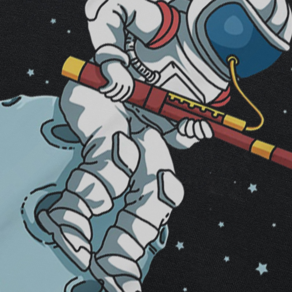 Lustige Astronaut Fagott Band Player Bassoonist T Shirts Grafik Streetwear Kurzarm Geburtstag Geschenke Sommer Stil T-shirt Männer – Detail 5