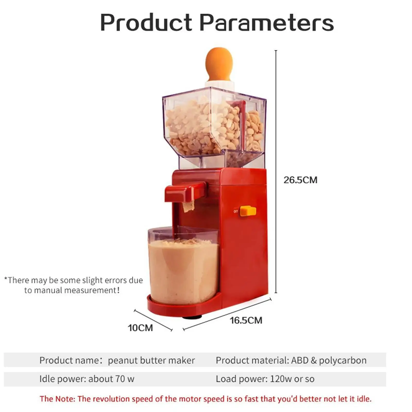 High Performance Peanut Butter Maker Nut Butter Food Processor Makes Non Dairy Mini Peanut Butter Machine for Oat Milk Maker