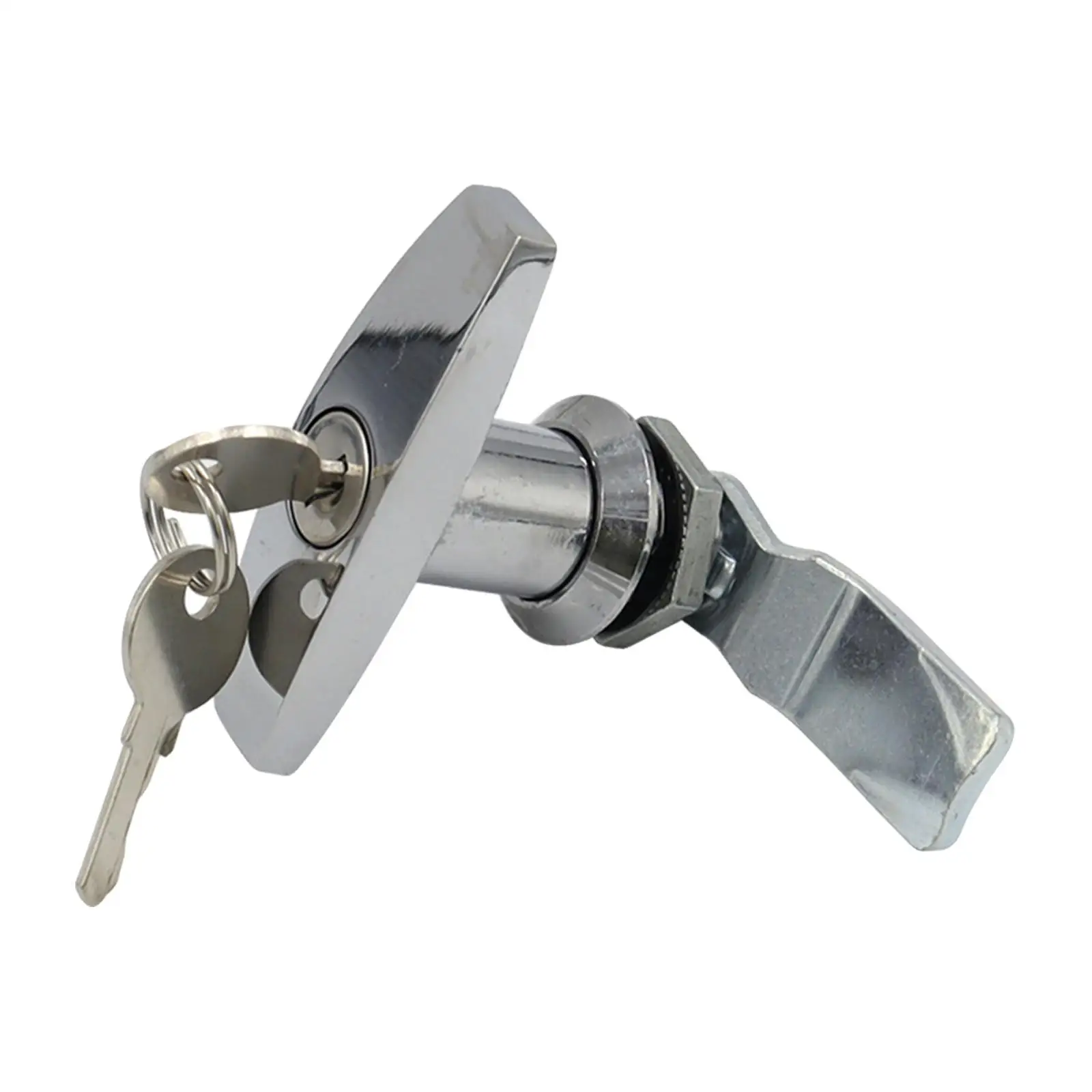  handle type lock, with Keys ,Garage Door RV  Trailer Garage Door Lock, Fixing T Handle  Locks Hardware, Door Lock Latch