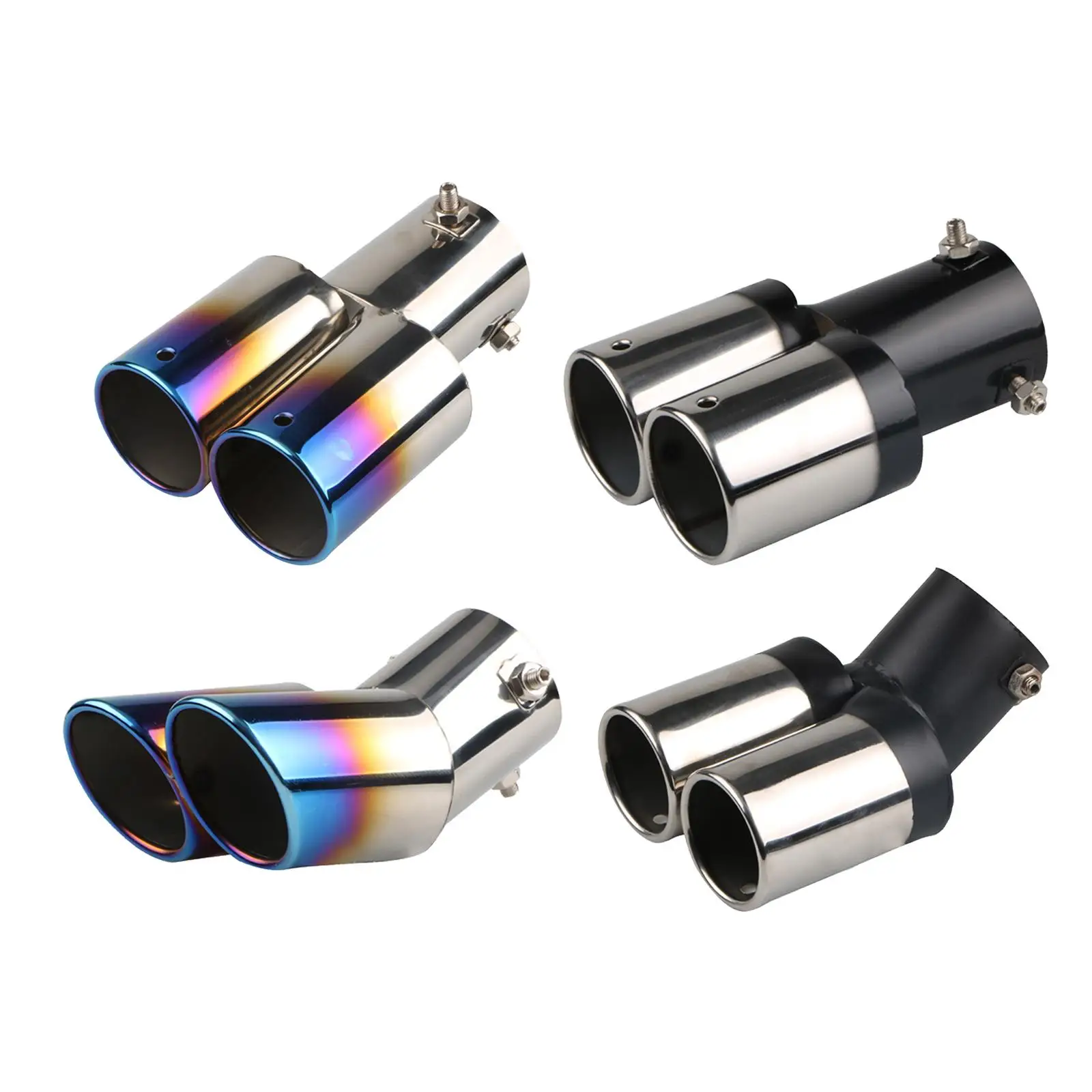 Universal Car Exhaust Tail Pipe Stainless Steel End Accessory