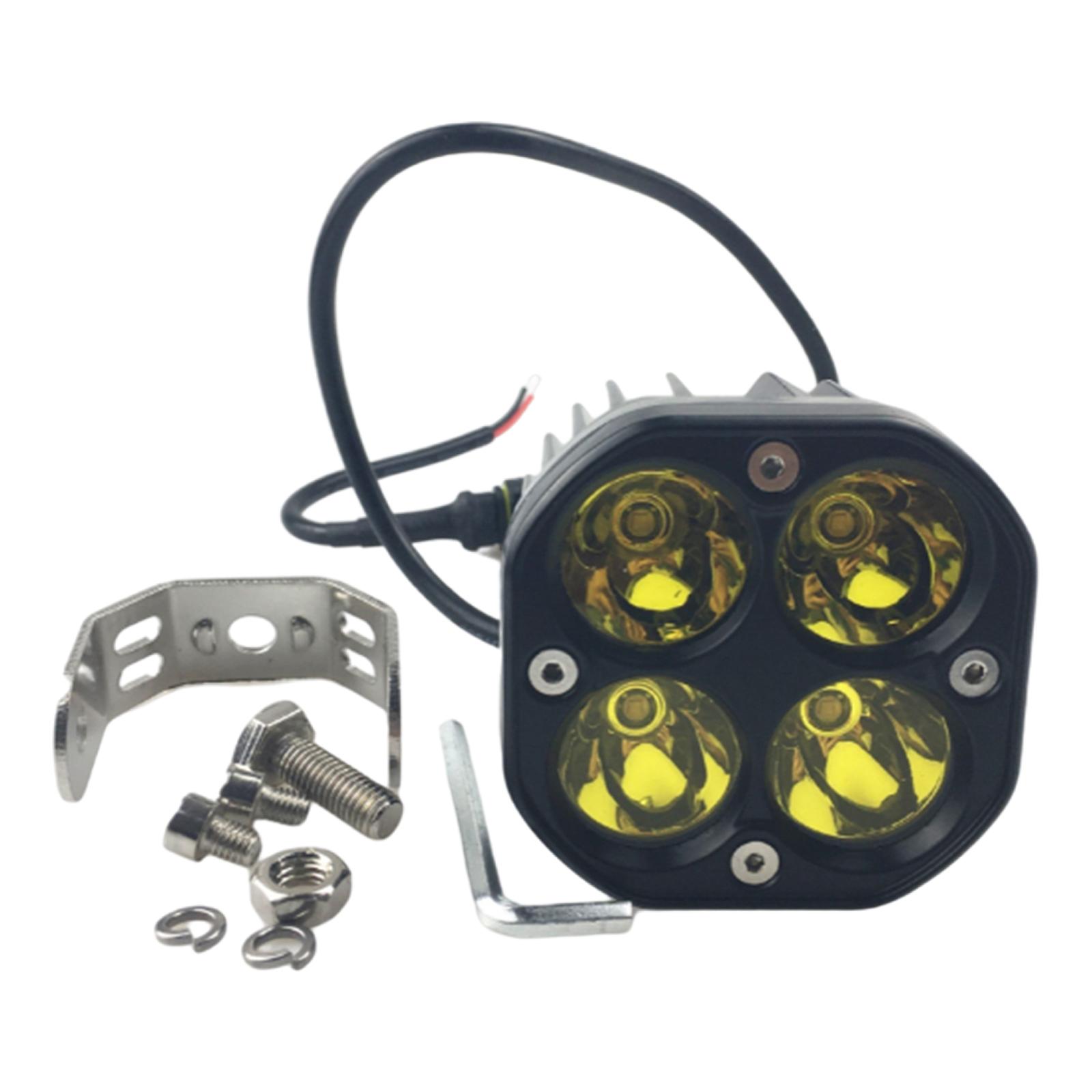 3 inch LED Work Light 1800-2000K 6 Lamp Beads Fog Lamps Spot IP67 Spotlight Fits for 4WD Offroad Tractor SUV Car Driving Boat