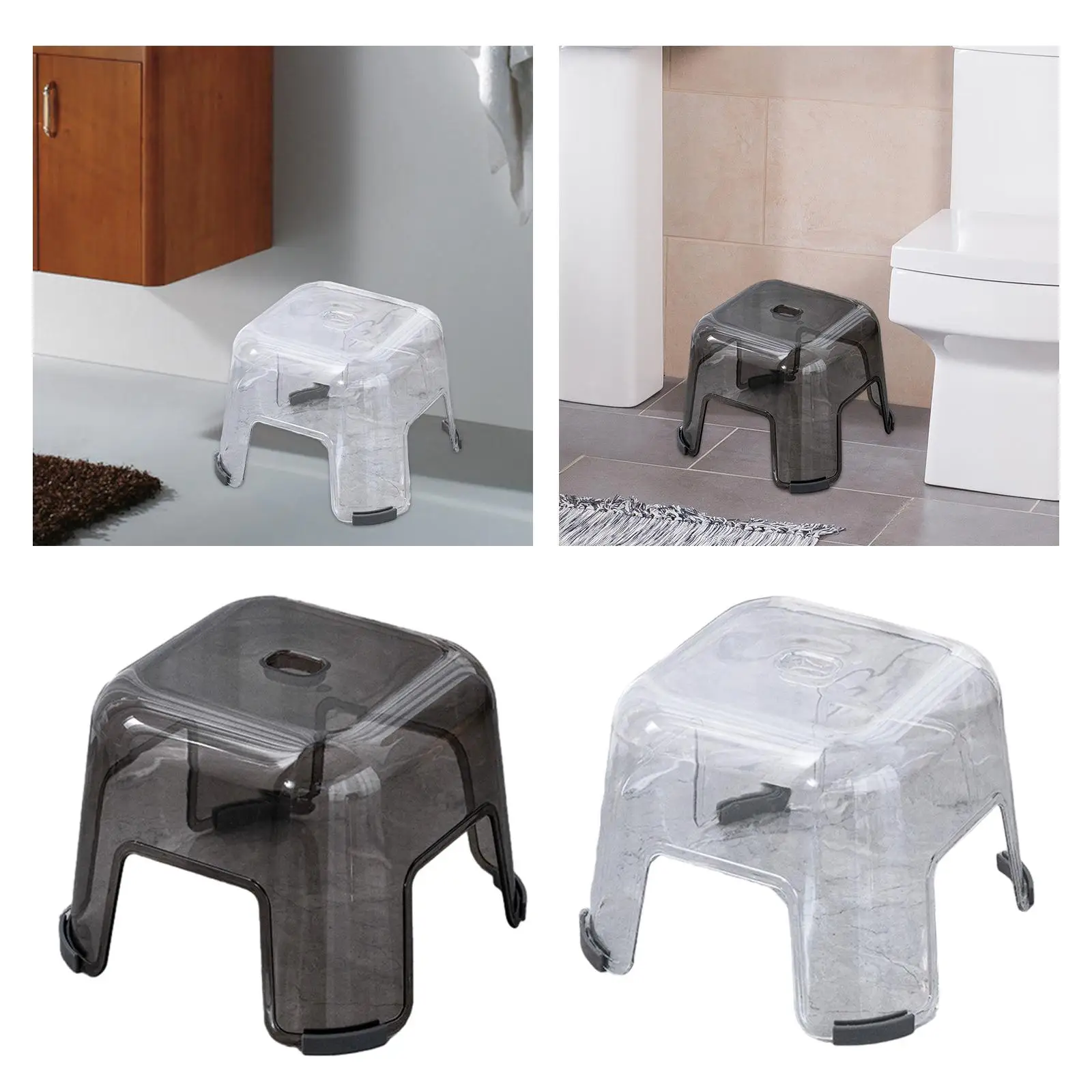 Step Stool Lightweight Portable Portable Furniture Chair Multipurpose Bath Lower Stool Change Shoe Stool for Living Room Bedside