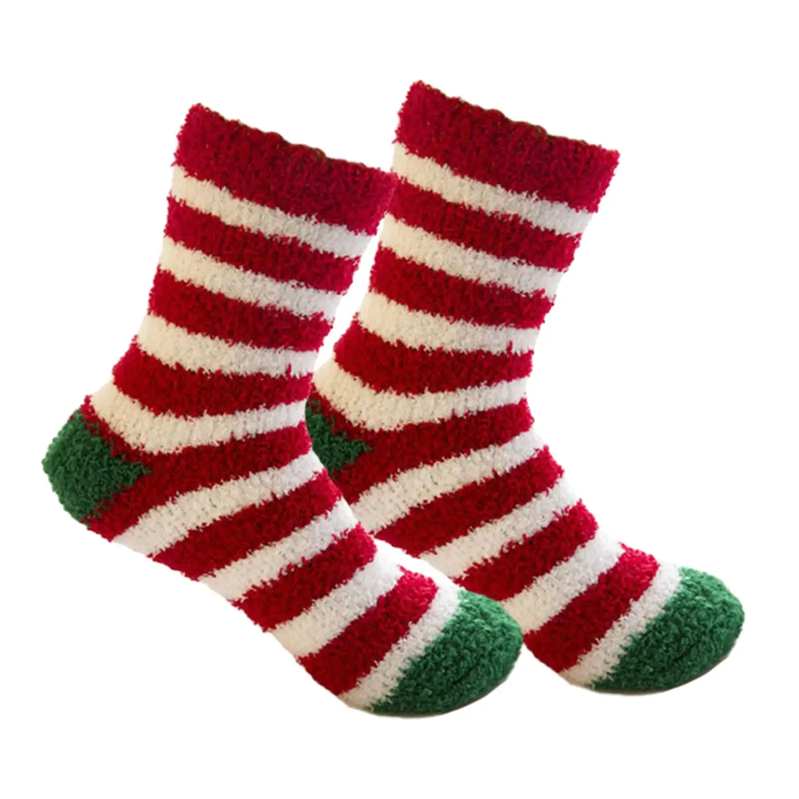 Christmas Fuzzy Socks for Women Girls Comfortable Thermal Cute Sleeping Socks for Party House Festive Bed Floor Home wearing