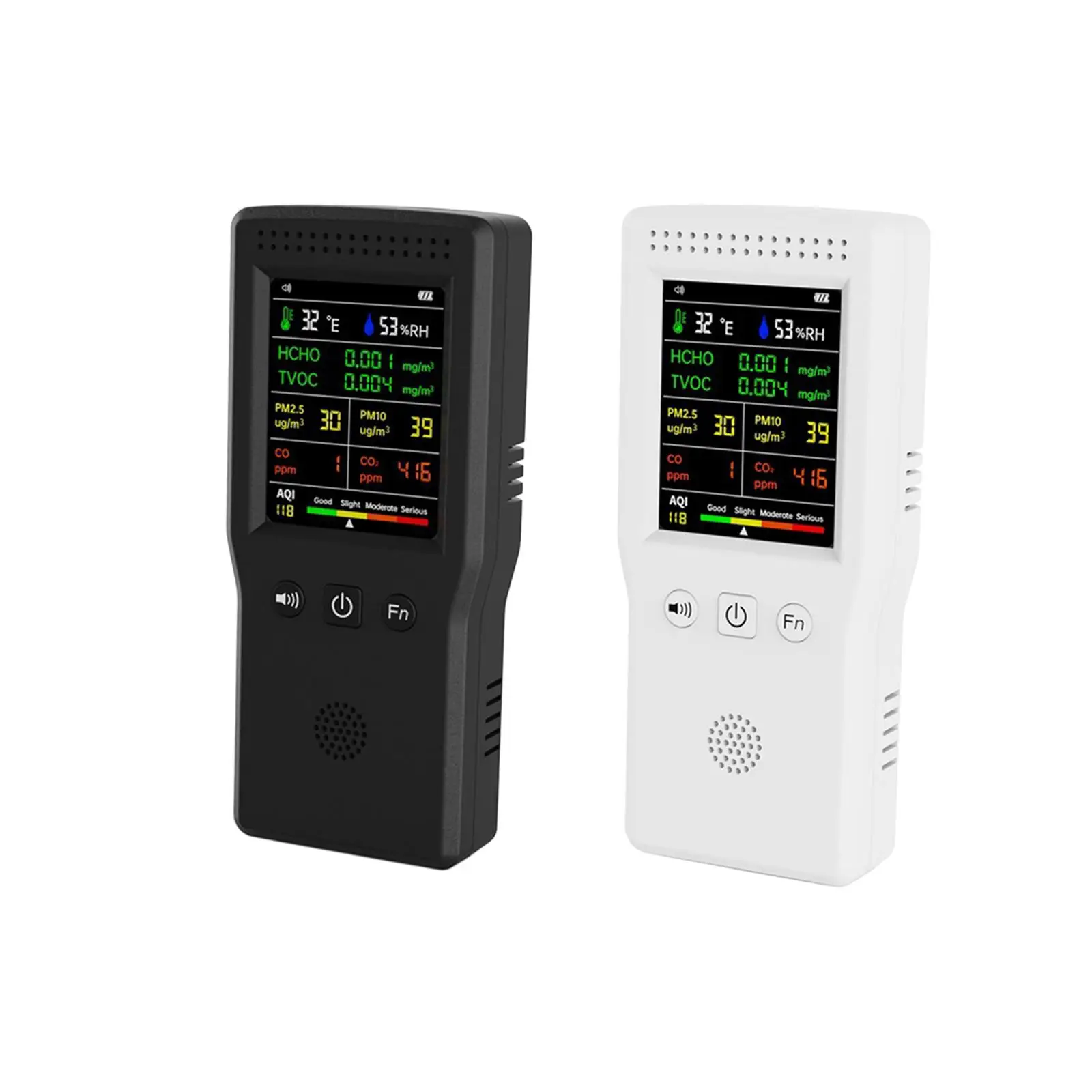 Carbon Dioxide CO2 Analyzer LCD Backlight Display 9 in 1 Real Time Data Air Tester Sensor for Station Office Indoor Hotel