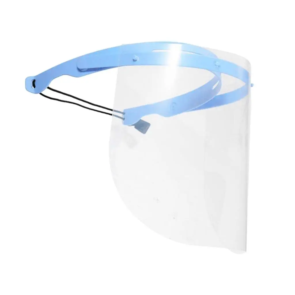 Anti-fog Anti-Oil Clear Full Face Shield Cover Protector w/Elastic Straps