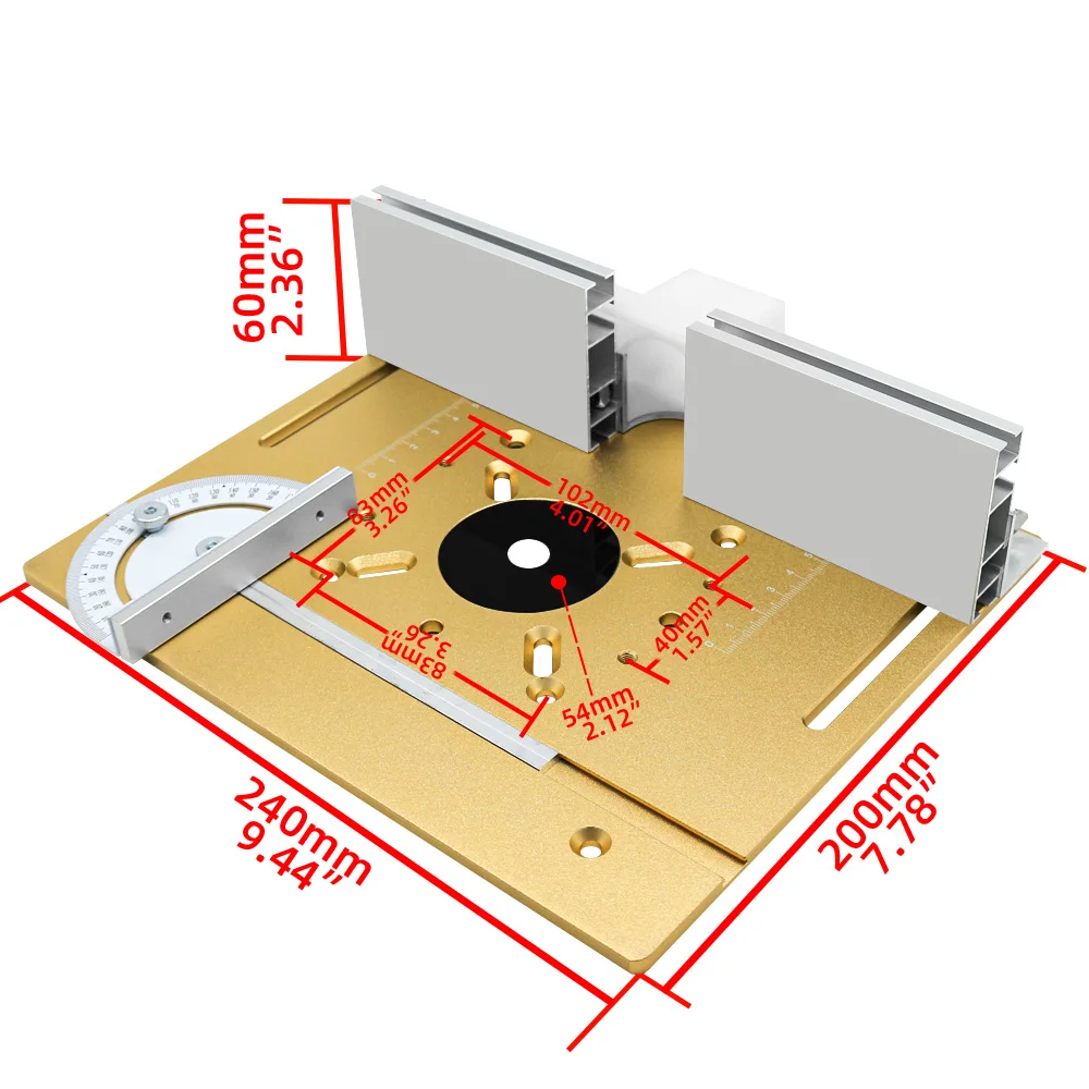Präzisions-Fräserlift – Oberfräsen-Tischliftsystem – Oberfräsenplatteneinsatz – für schnelle, genaue, zuverlässige und wiederholbare Einlagen – Detail 6