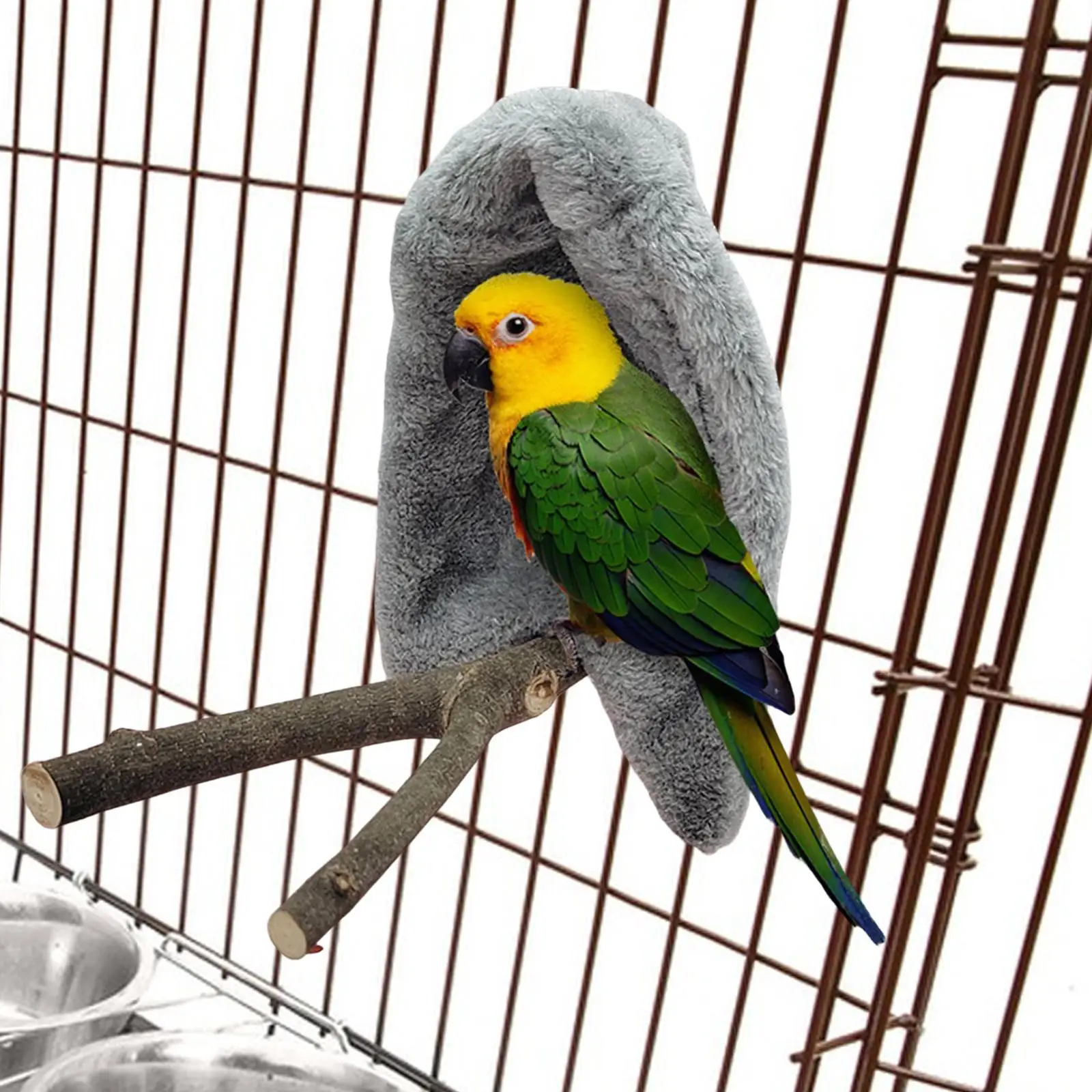 Winter Parrot Cage Shelter Birdcage Hammock Birdhouse Corner