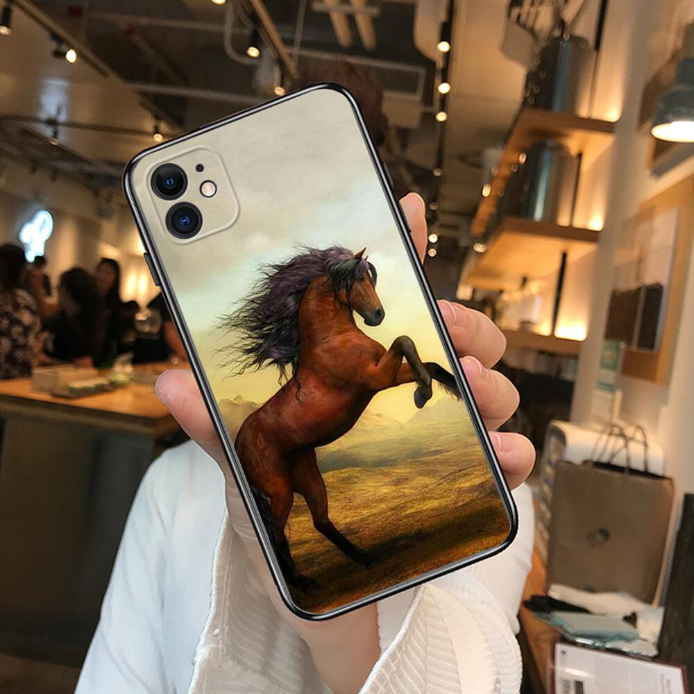 Чехлы для телефонов Running Horse для iphone 14, 13 Pro Max, 12, 11 Pro  Max, 8 PLUS, 7PLUS, 6S, XR, X, XS, 6 mini, se, мобильный сотовый телефон |  AliExpress