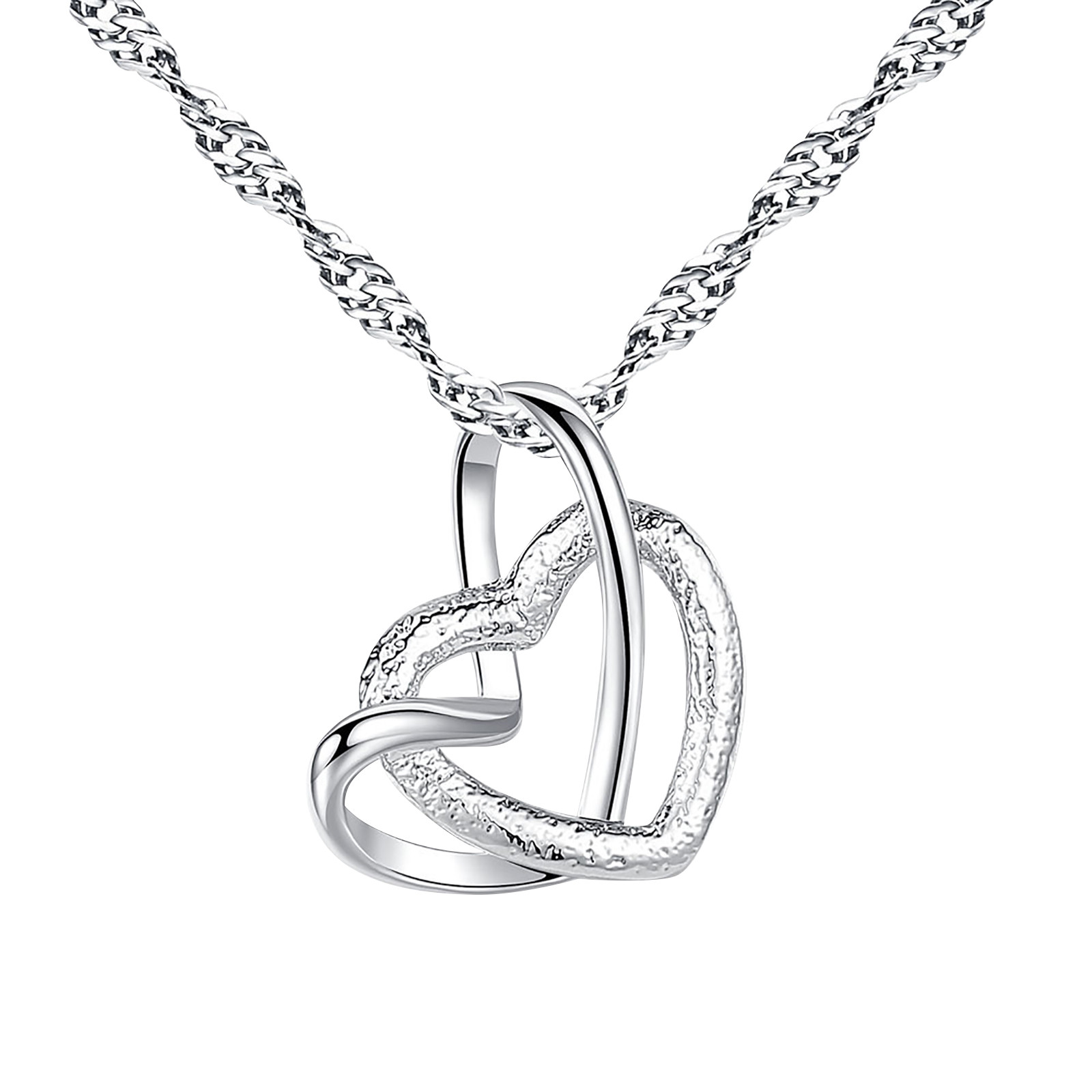 Interlockings Heart Necklace Mother 
