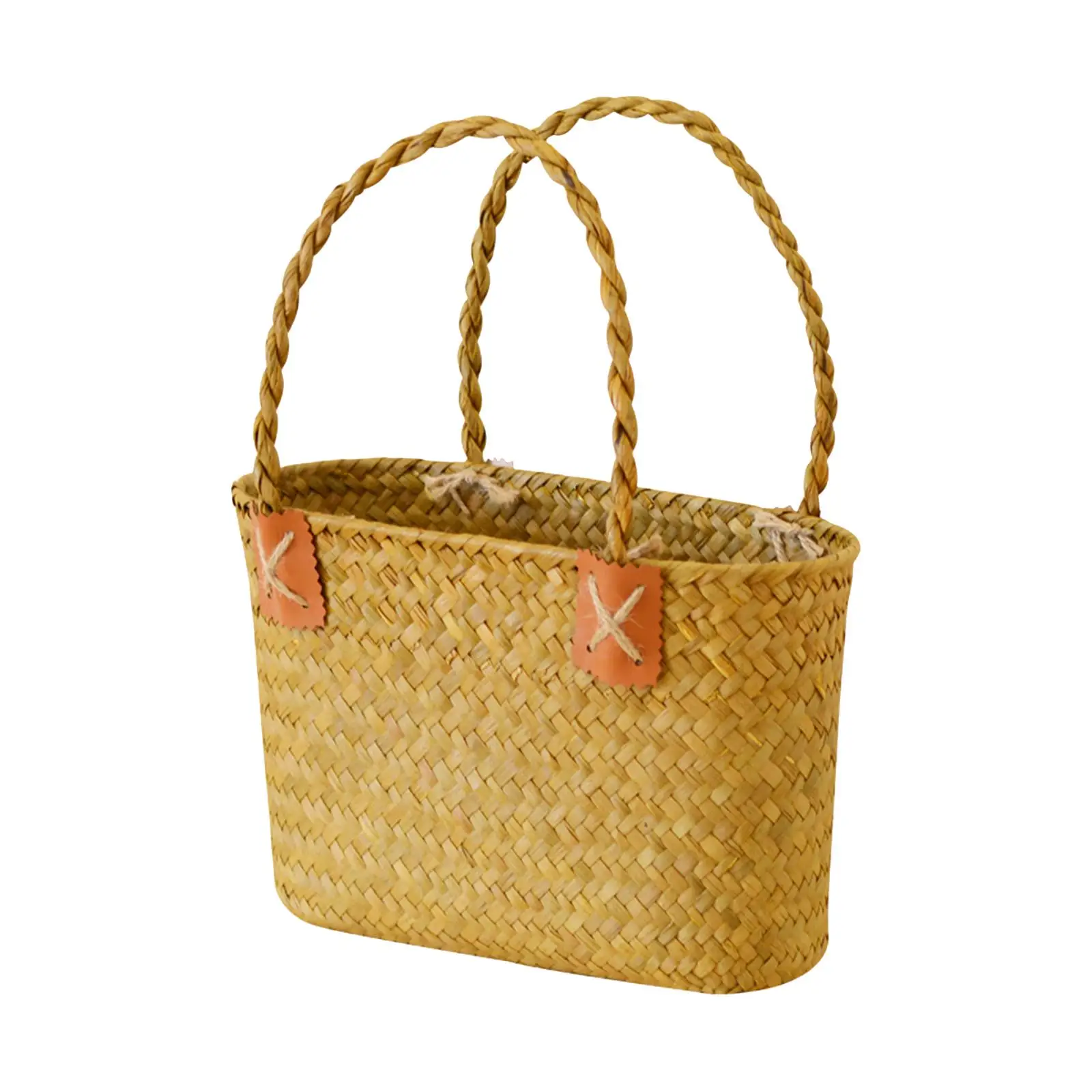 basket Rattan Flower Basket Flower Basket Container Handwoven Basket for Garden