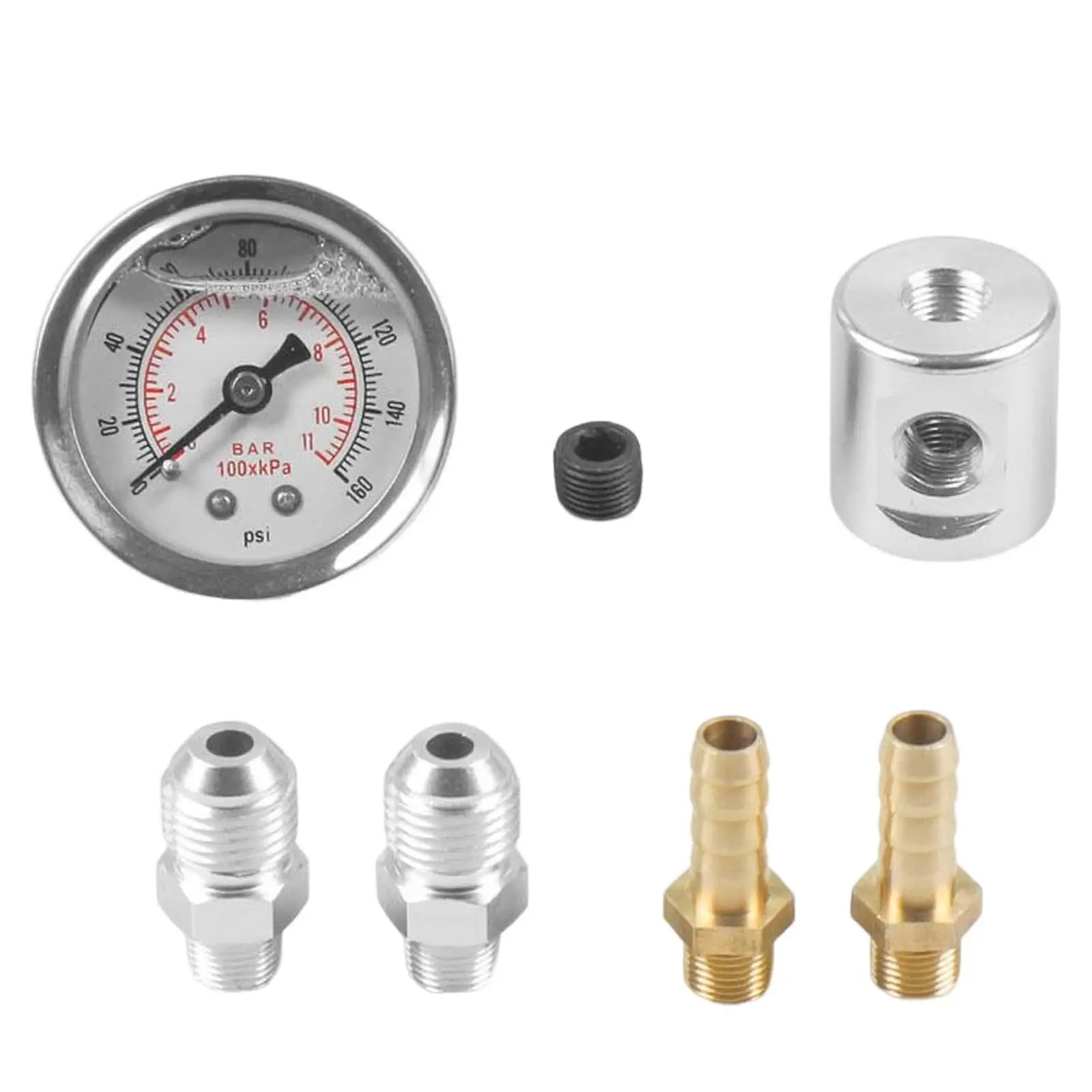 Universal Fuel Pressure Gauge 1/8 NPT Direct Replaces Durable Spare Parts Premium Sensor for Honda `88-`00 `89-`00