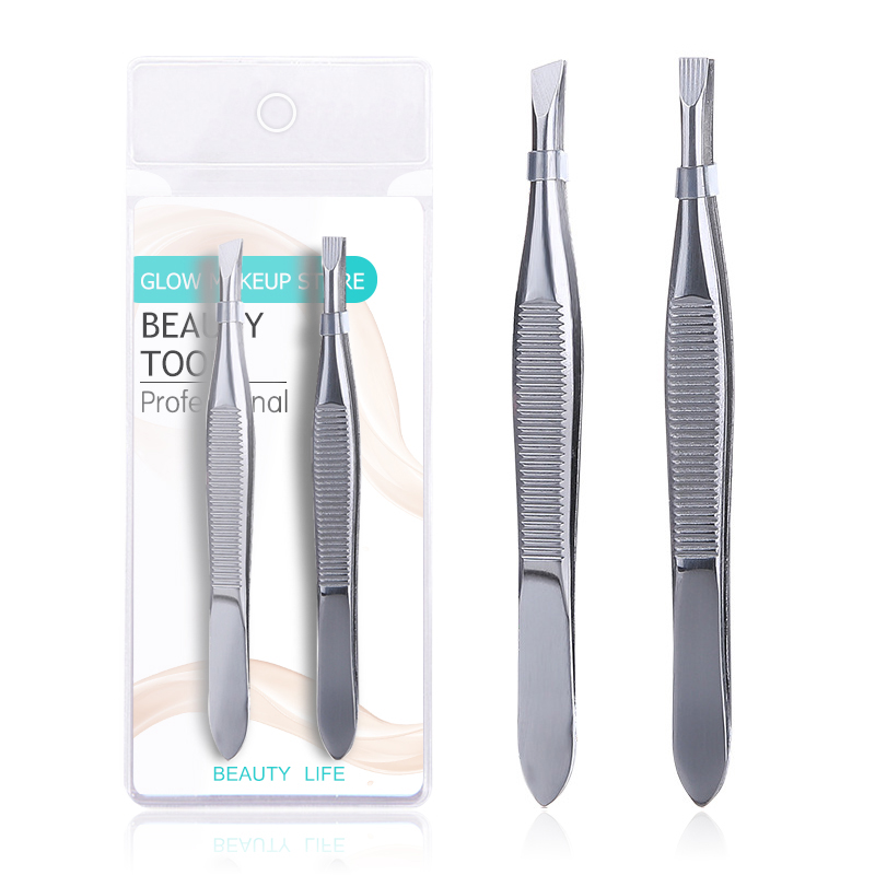 Best of 2Pcs / Set Professional Stainless Steel Hair Removal Clip Eyebrow Face Hair Remover Tweezers Makeup Tool Pinset Reviews & Tips